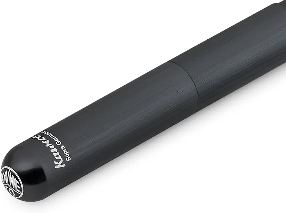 Kaweco SUPRA Fountain Pen Black I Exclusive Fountain Pen for Ink Cartridges Including Retro Metal Box I Fountain Pen 16.5 cm I Nib: M (Medium)
