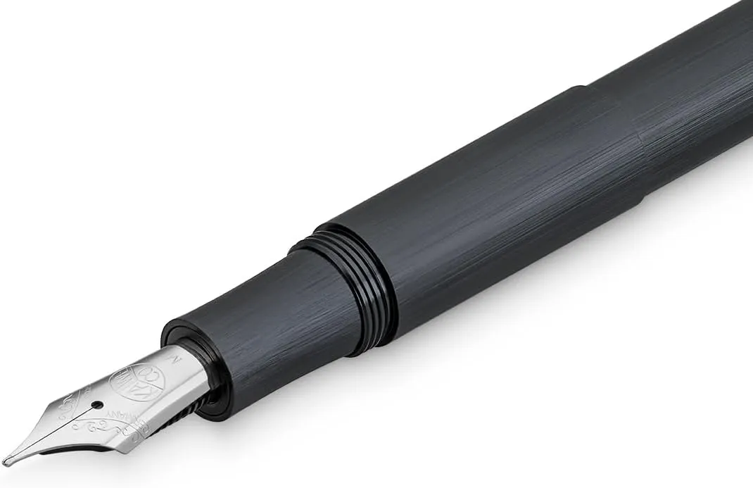 Kaweco SUPRA Fountain Pen Black I Exclusive Fountain Pen for Ink Cartridges Including Retro Metal Box I Fountain Pen 16.5 cm I Nib: M (Medium)