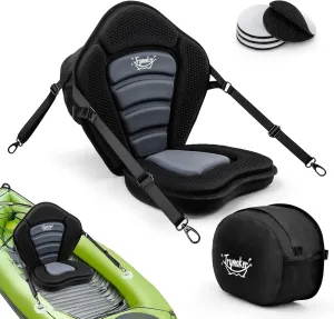 Kayak Seats with Back Support for Sit on Top, Universal Paddle Board Seat for Inflatable Paddleboard, Sup, Canoe