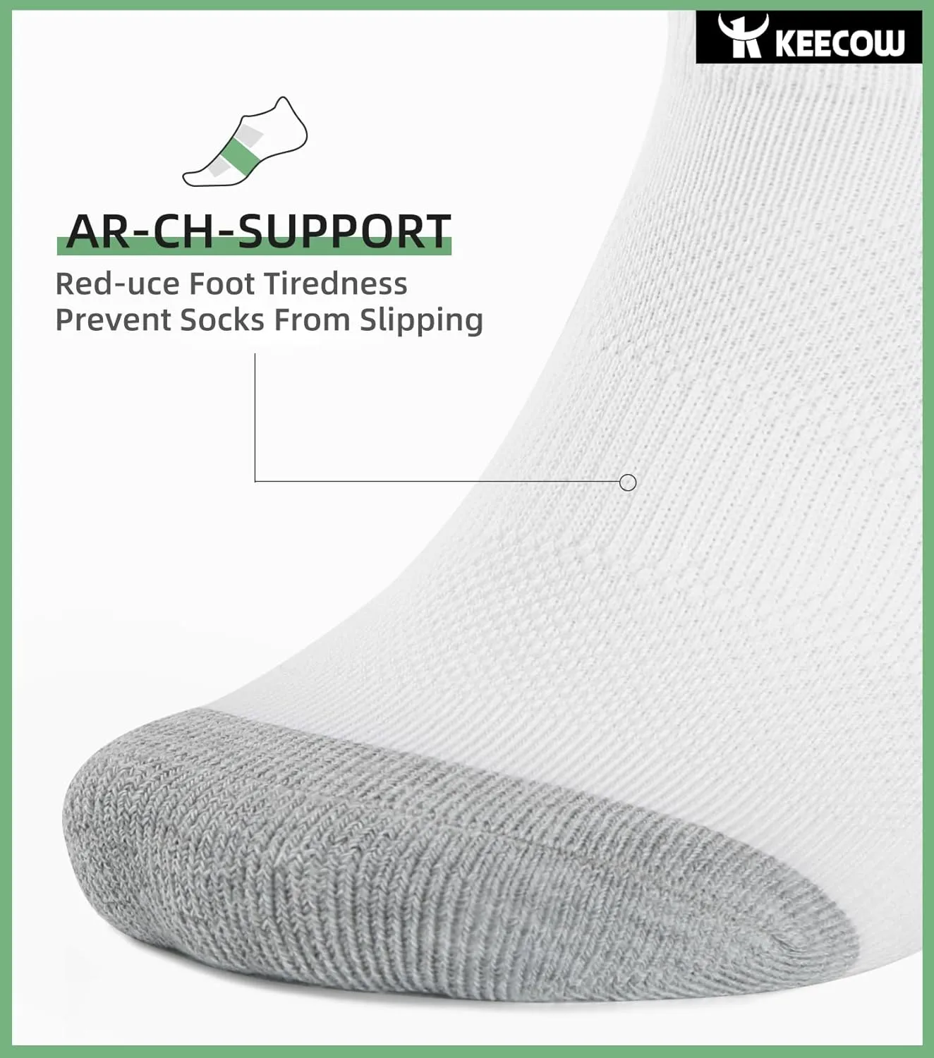 KEECOW Performance Comfort No Show Ankle Cushioned Socks for Men & Women, Athletic, Tab, Short, Running, Outdoor