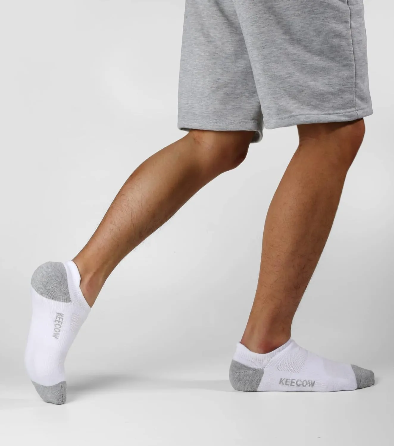 KEECOW Performance Comfort No Show Ankle Cushioned Socks for Men & Women, Athletic, Tab, Short, Running, Outdoor