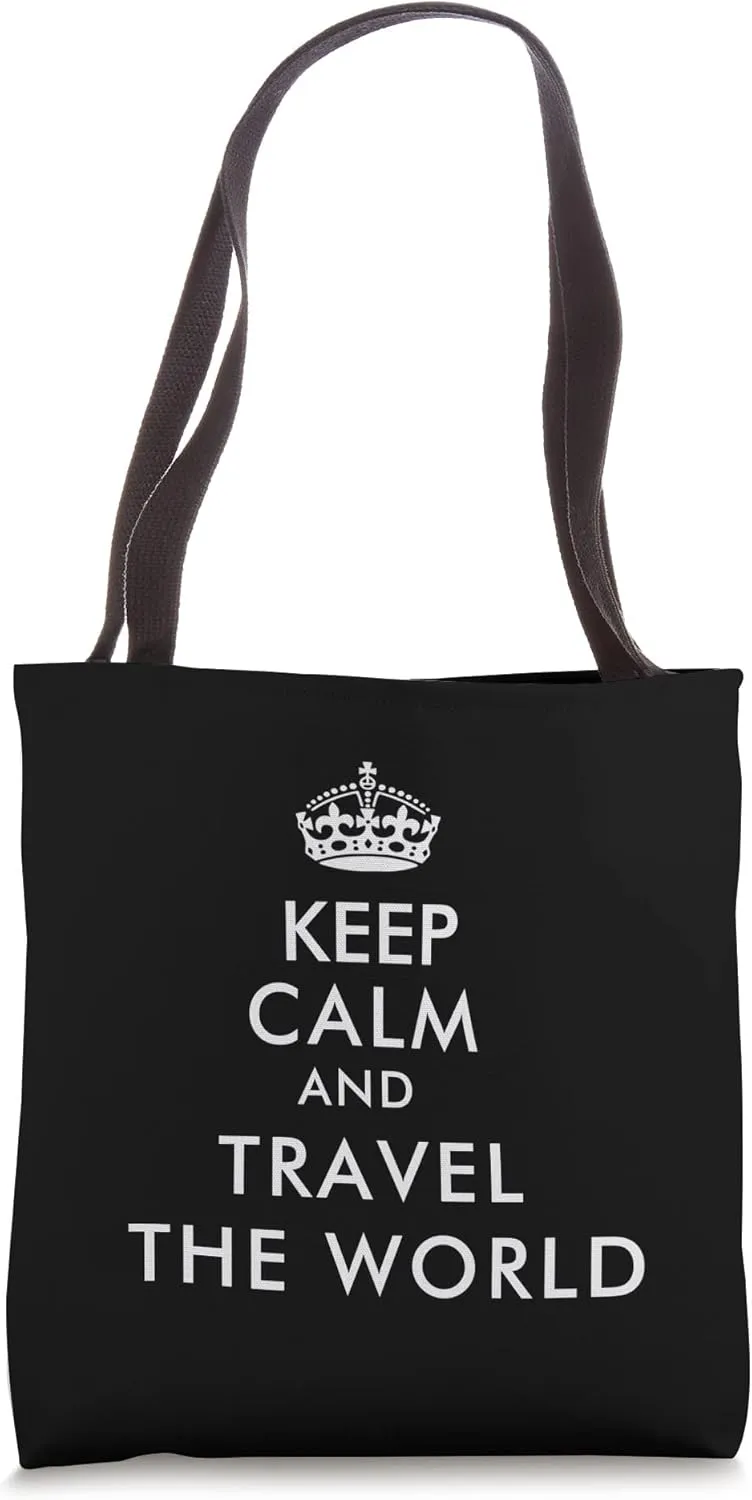 Keep Calm and Travel Tote Bag