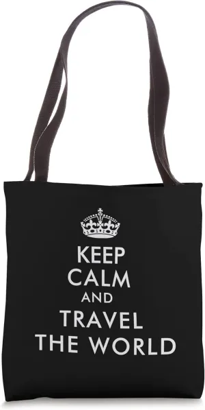 Keep Calm and Travel Tote Bag