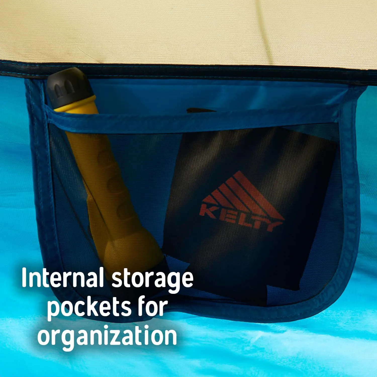 Kelty Ashcroft Camp Tent - 1, 2 or 3 Person Camping Shelter with Full Coverage Rainfly, Lightweight Aluminum Poles, Camping Backpacking Festival Shelter