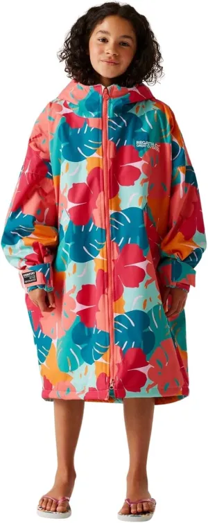 Kids Spirit Of Adventure Changing Robe - Tropical Leaf Print - 9-13 Yrs