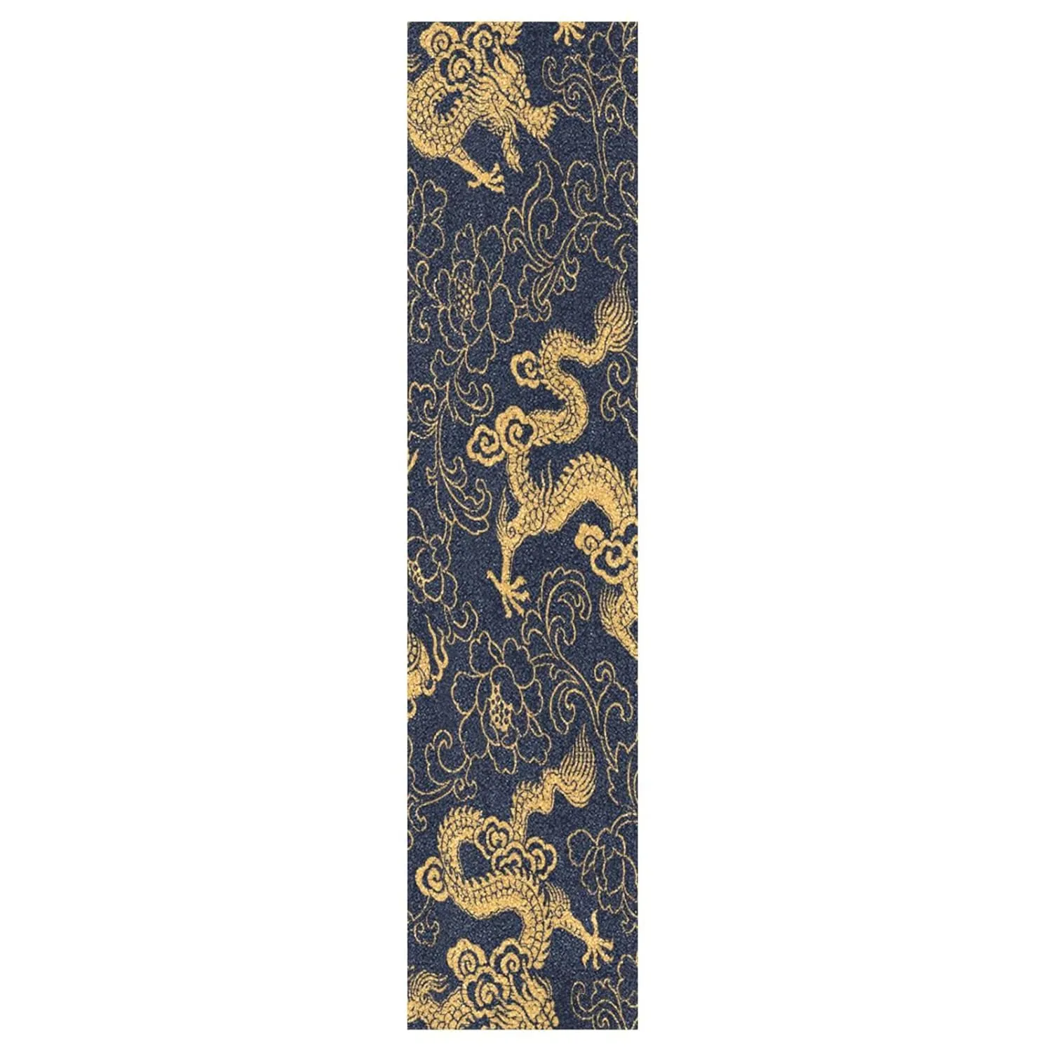 Kigai Chinese Tattoo Gold Dragon Skateboard Grip Tape Deck Sandpaper for Rollerboard 10" x 44"