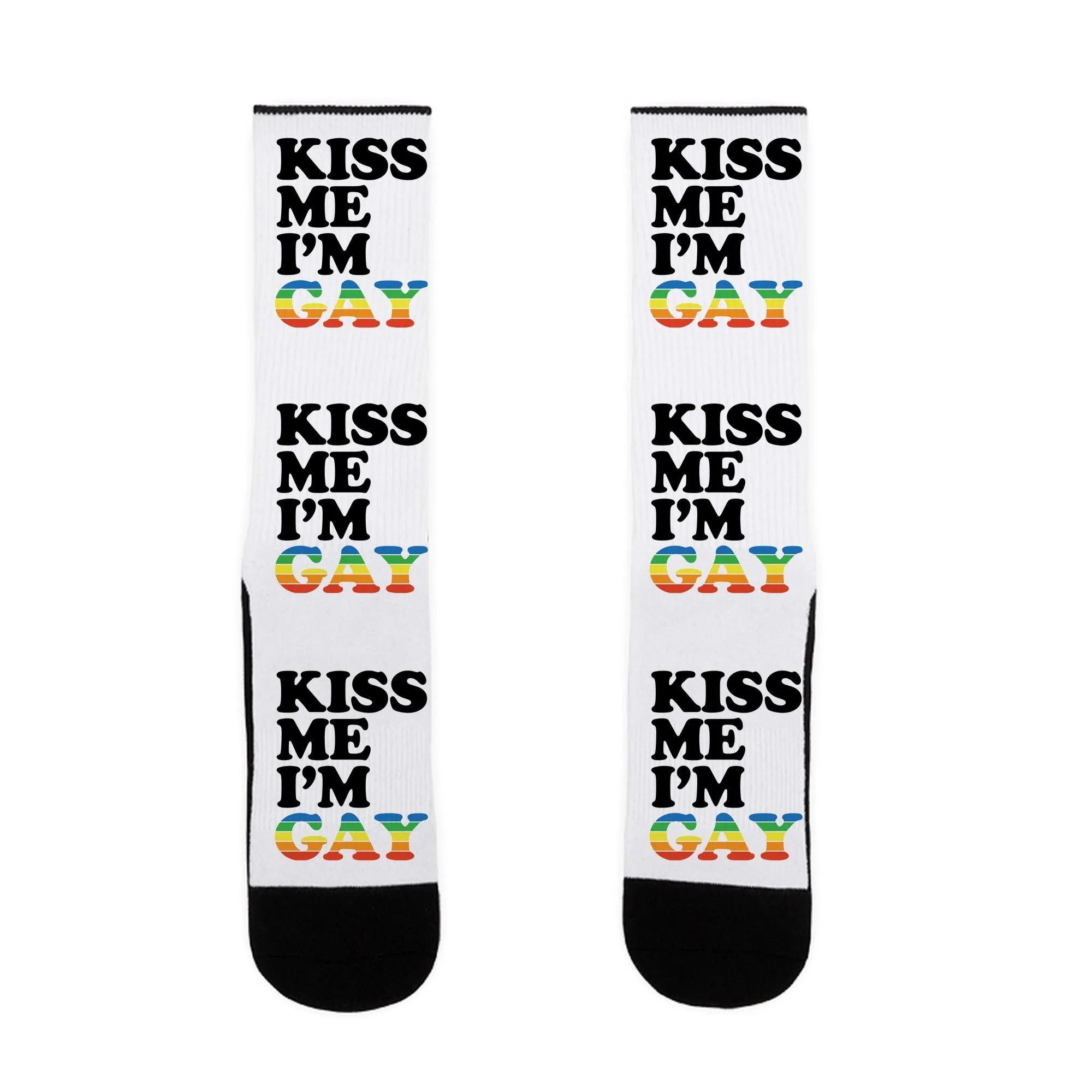 Kiss Me I'm Gay Socks