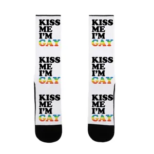 Kiss Me I'm Gay Socks
