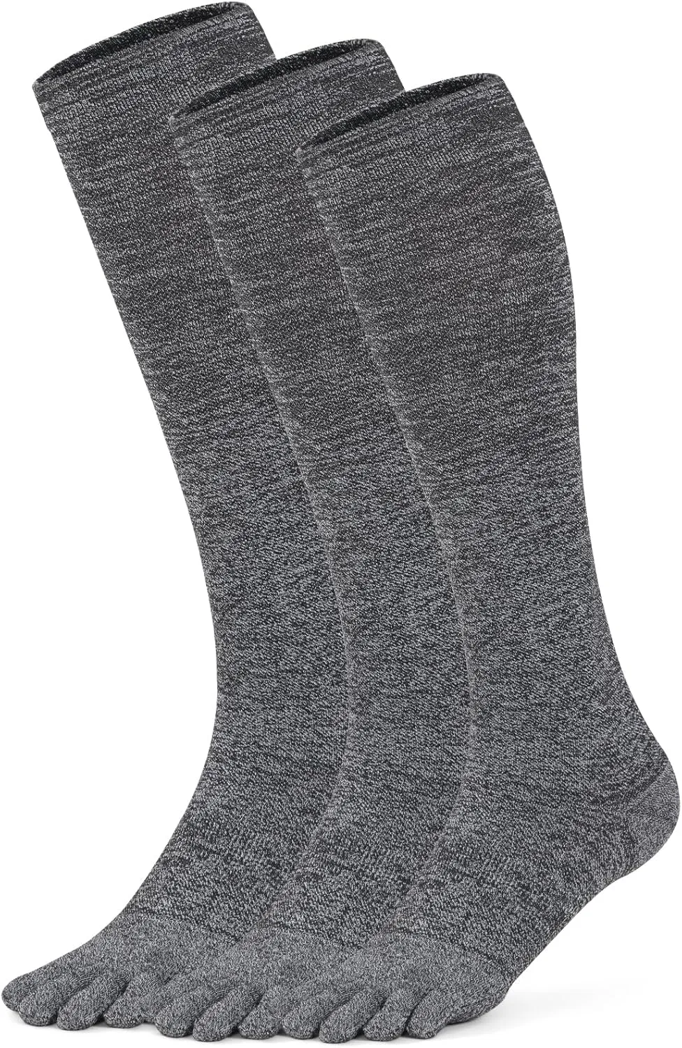 Knee High Compression Socks Coolmax Toe Socks Moisture Wicking Graduated Support for Running,Travel,Flight