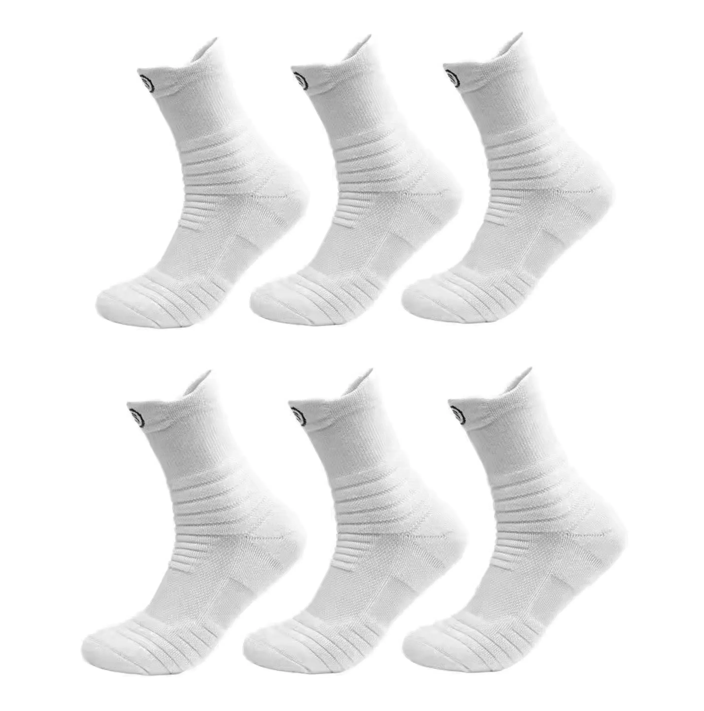 KnoSocks Men's Breathable & Moisture-Wicking Crew Socks (6 pairs)