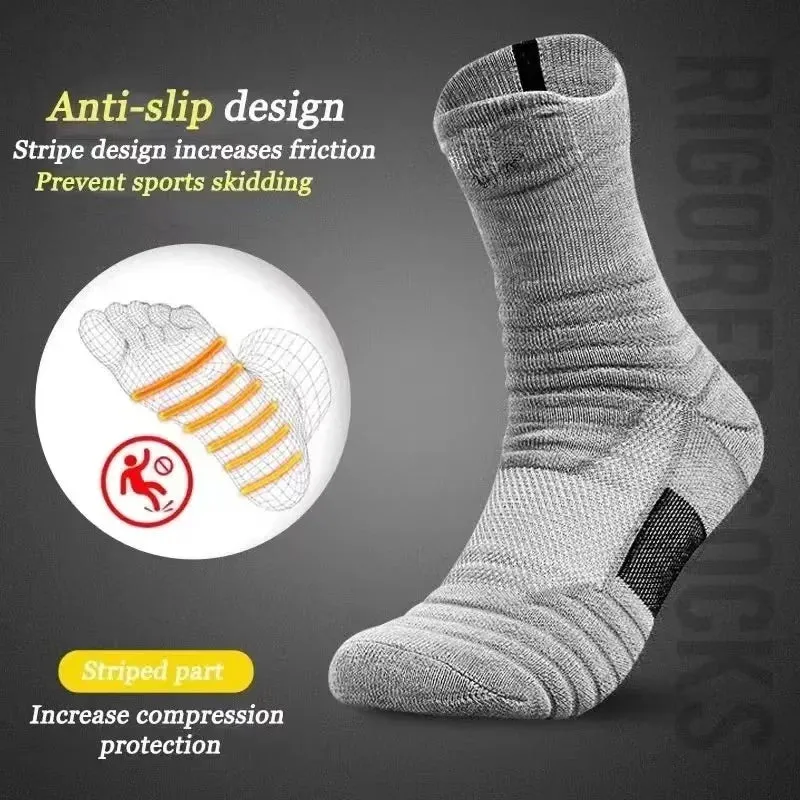 KnoSocks Men's Breathable & Moisture-Wicking Crew Socks (6 pairs)