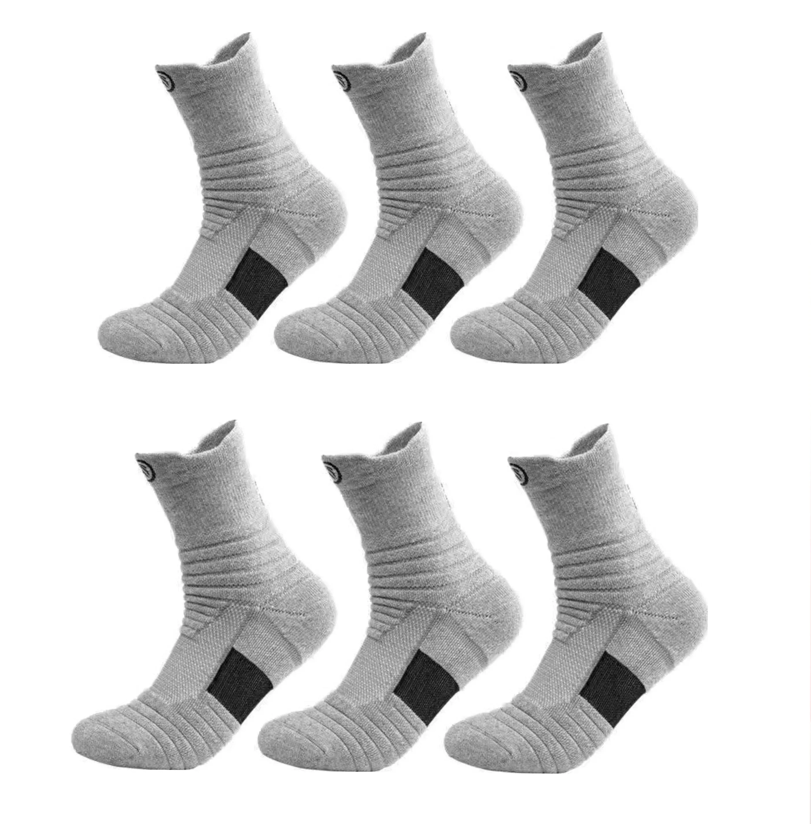 KnoSocks Men's Breathable & Moisture-Wicking Crew Socks (6 pairs)