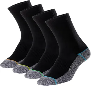 Kodal Copper Infused Crew Socks Business Athletic Moisture Wicking Odor Free Comfortable for All Day Wear (4/5 Pairs)