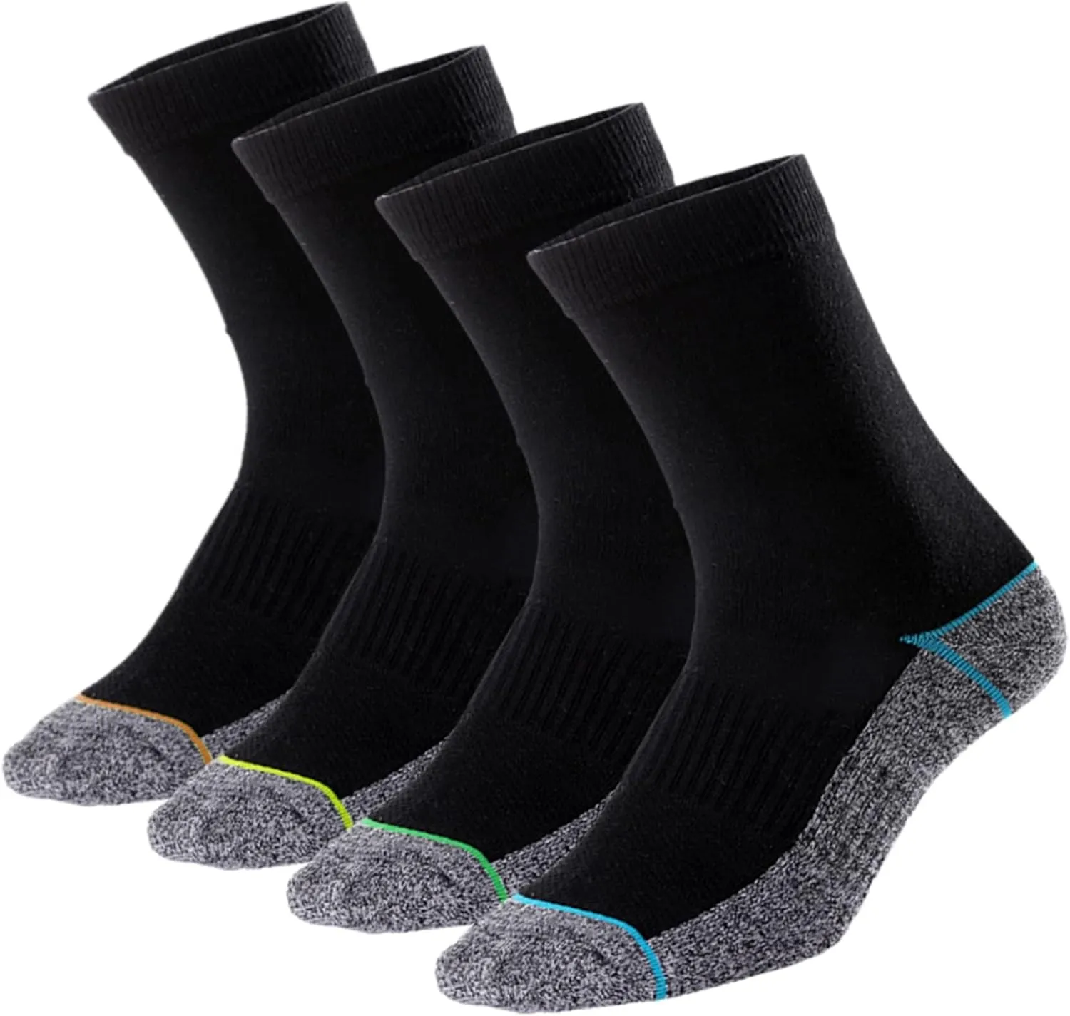 Kodal Copper Infused Crew Socks Business Athletic Moisture Wicking Odor Free Comfortable for All Day Wear (4/5 Pairs)