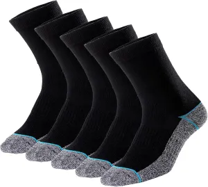 Kodal Copper Infused Crew Socks Business Athletic Moisture Wicking Odor Free Comfortable for All Day Wear (4/5 Pairs)