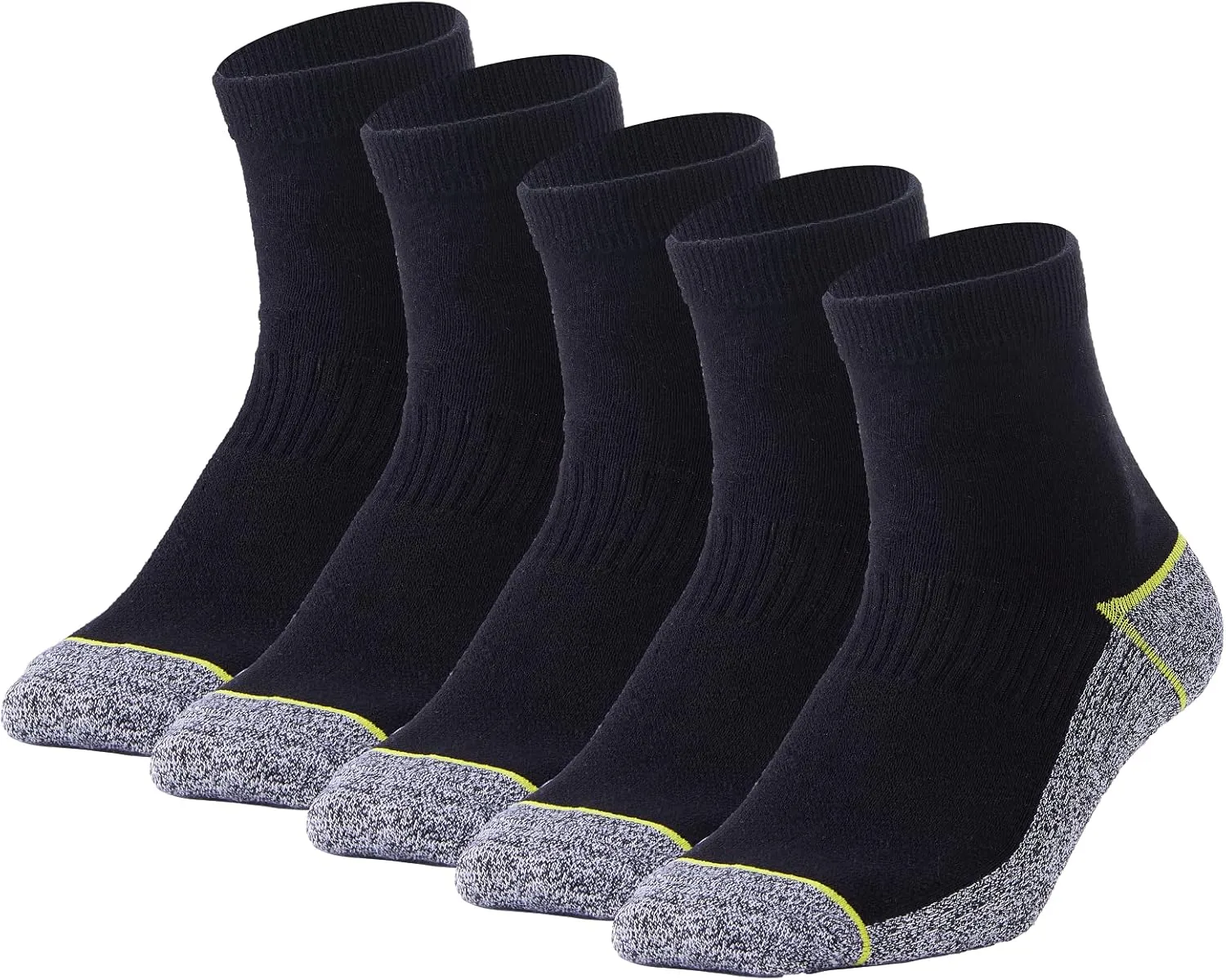 Kodal Copper Infused Quarter Socks Improve Foot Health Odor Control with Moisture Wicking Durable Comfortable Fit (4/5 Pairs)