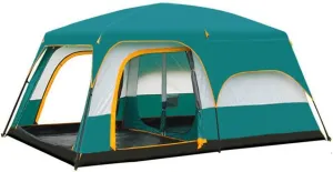 Large Camping Tent Travel Double-Layer Tent Waterproof Family Camping Tent Outdoor Camping Tent 6/8/10/12(Size:430 * 305 * 200cm)