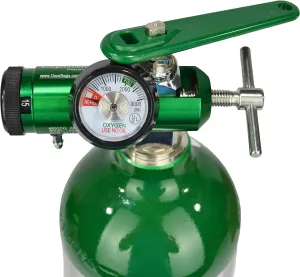 Lightning X Products O2 Mini Oxygen Regulator CGA-870 Gauge Flow Rate 0-15lpm with Wrench