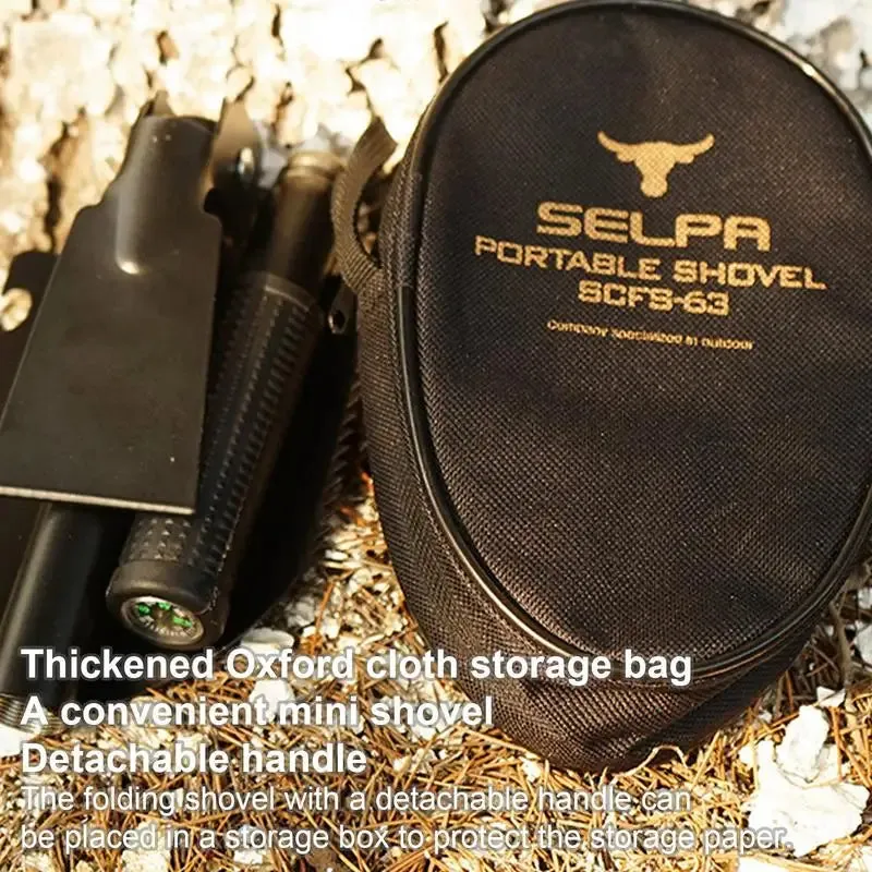 Lightweight Folding Survival Shovel - Compact Trenching Tool for Garden and Mountain Climbing