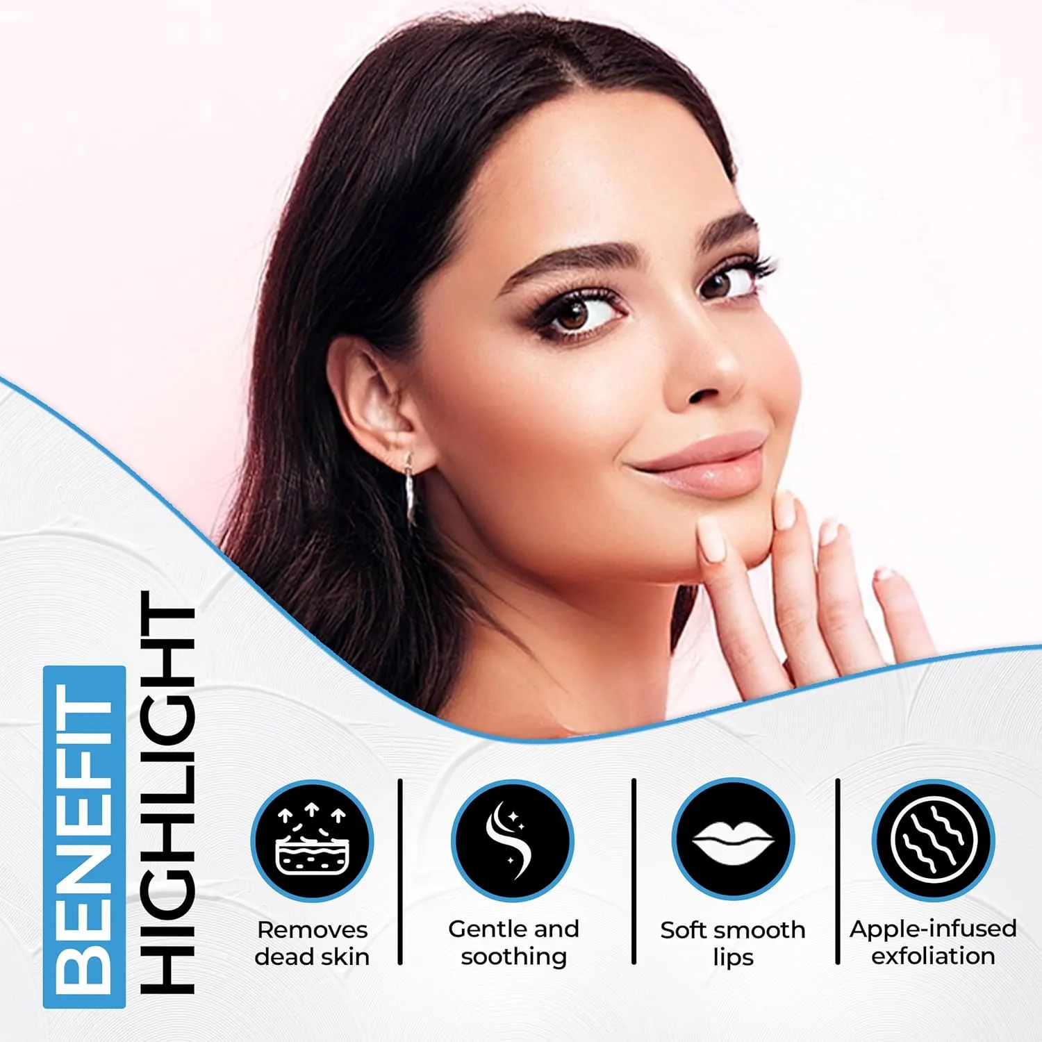 Lip Care Kit with Blueberry Lip Scrub Exfoliator and Strawberry Balm Moisturizer – Intense Hydration Set for Dry, Chapped, Cracked Lips