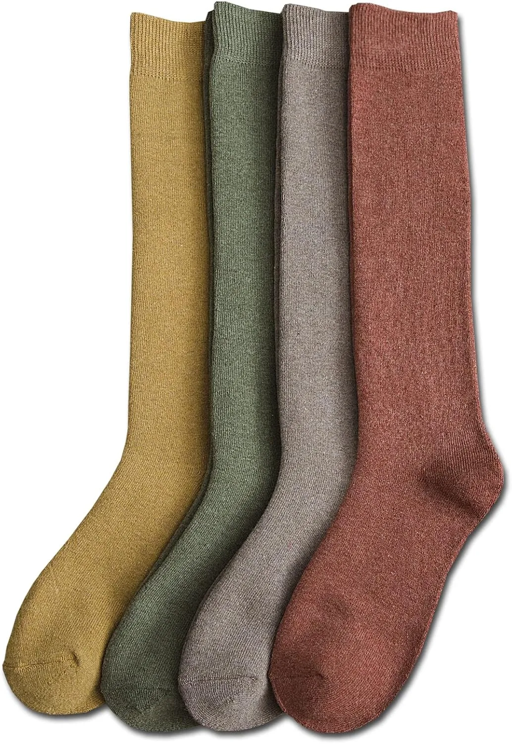 Long Winter Socks for Women Knee High Fashion Thick Warm Socks Thermal Socks 4 Pack(Size 6-9)