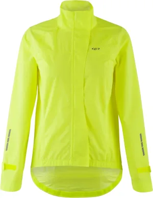 Louis Garneau, Women's Sleet Waterproof Jacket, Bright Yellow, Small