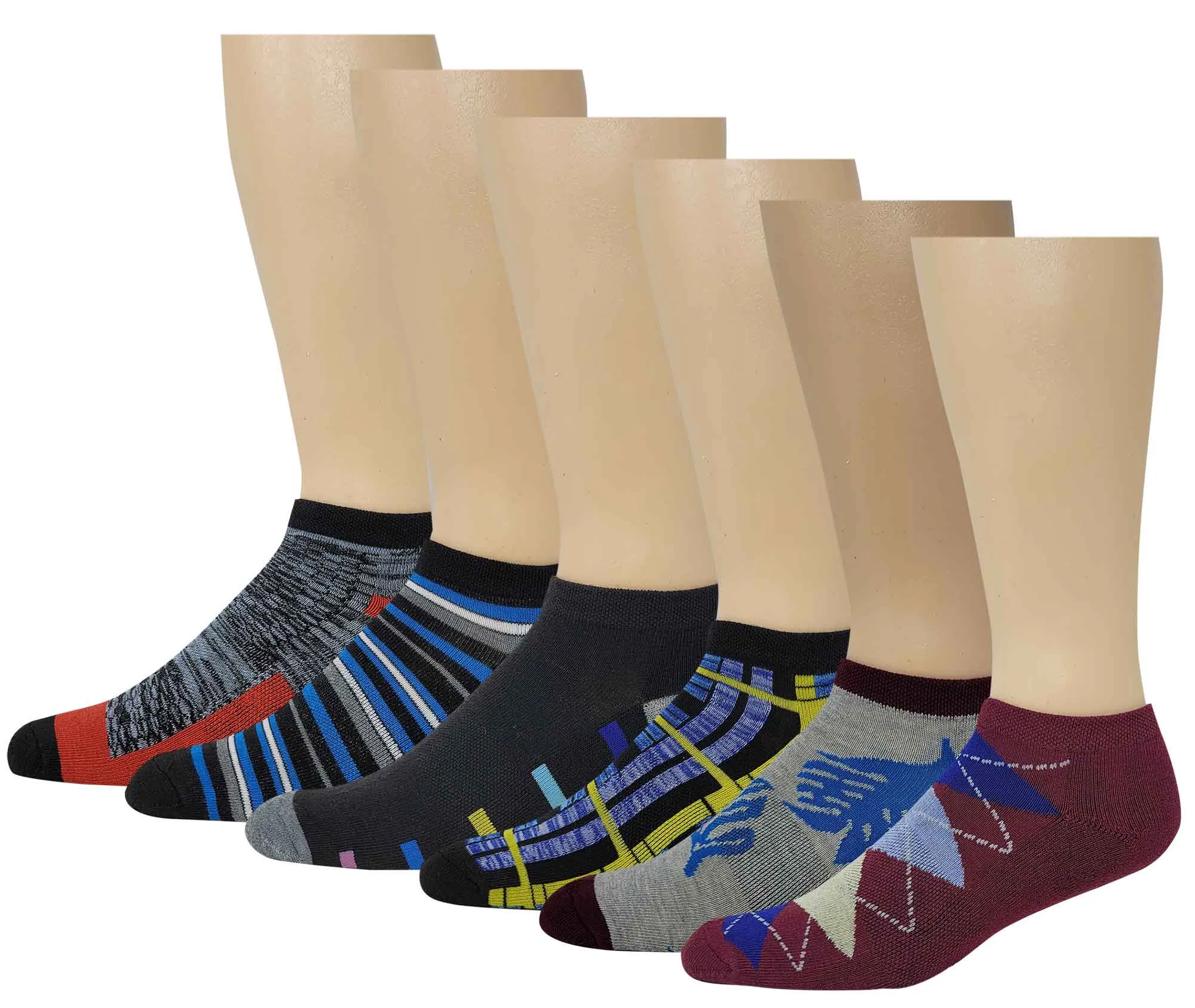 Low Cut Ankle Socks | Cushion Sports Athletic | Men's (6 Pairs)