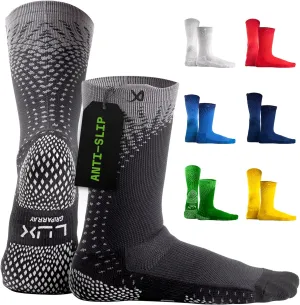 LUX Sports ProCleat Performance Grip Socks GripArray™ - Athletic Socks for Performance Sports - Grip Socks for Men and Women