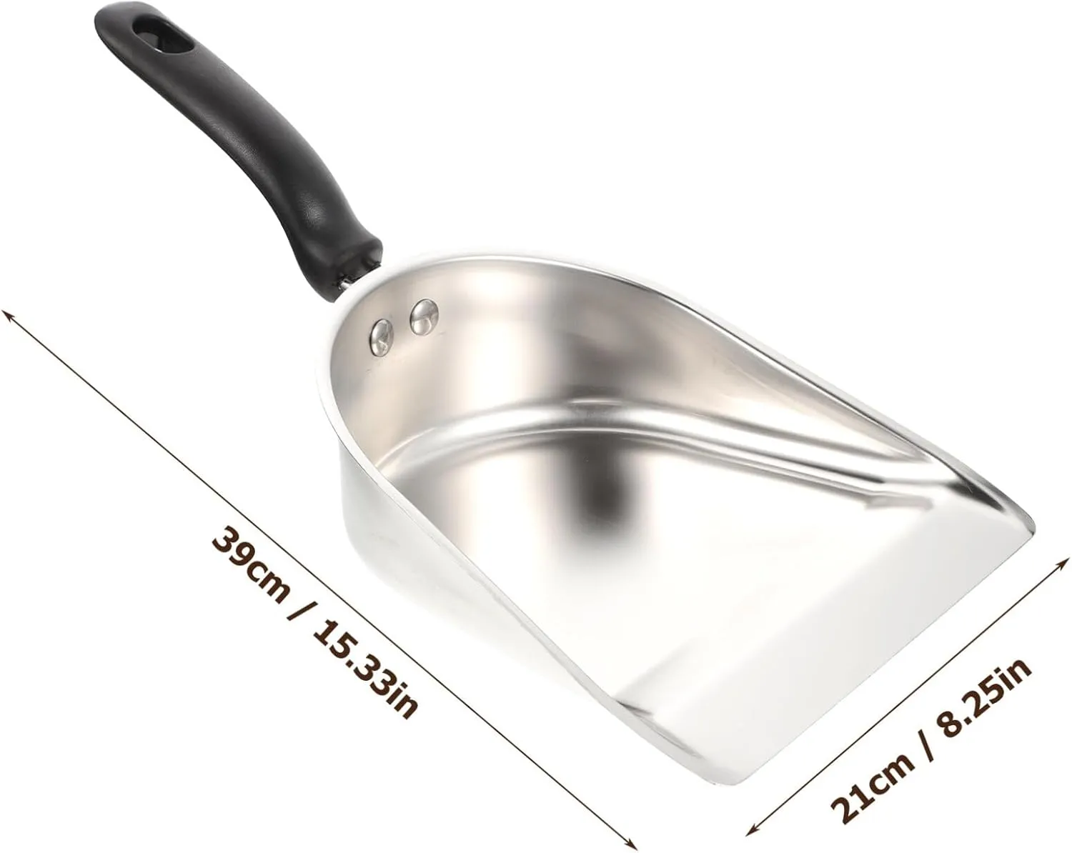 Luxshiny Thickened Flour Spatula Ice Bucket Scoop Stainless Steel Soybean Shovel Dried Food Shovel Multi-Function Kitchen Tool