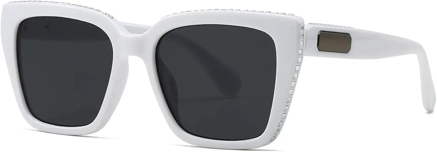 Luxury Diamond Sunglasses Women for Men Fashion Vintage Sun Glasses Popular Punk Uv400 Crystal Shades