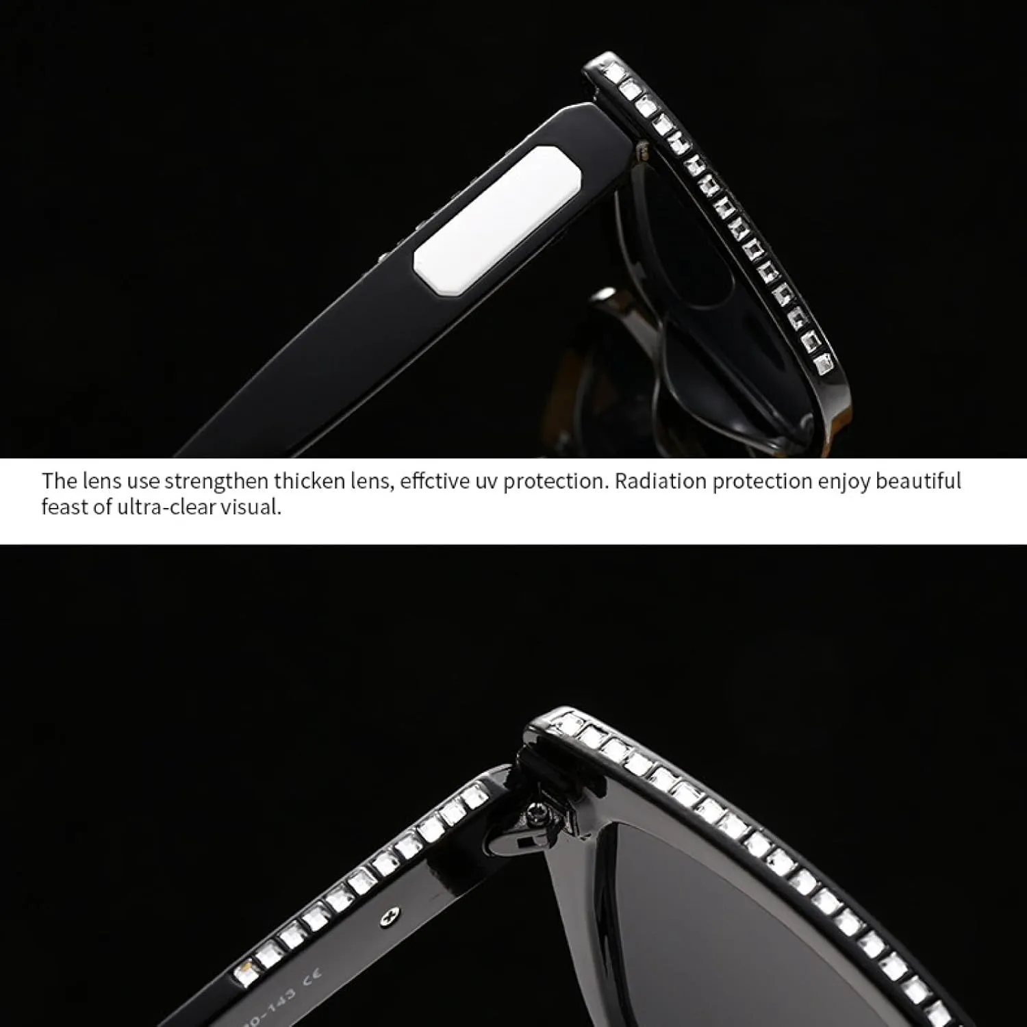 Luxury Diamond Sunglasses Women for Men Fashion Vintage Sun Glasses Popular Punk Uv400 Crystal Shades