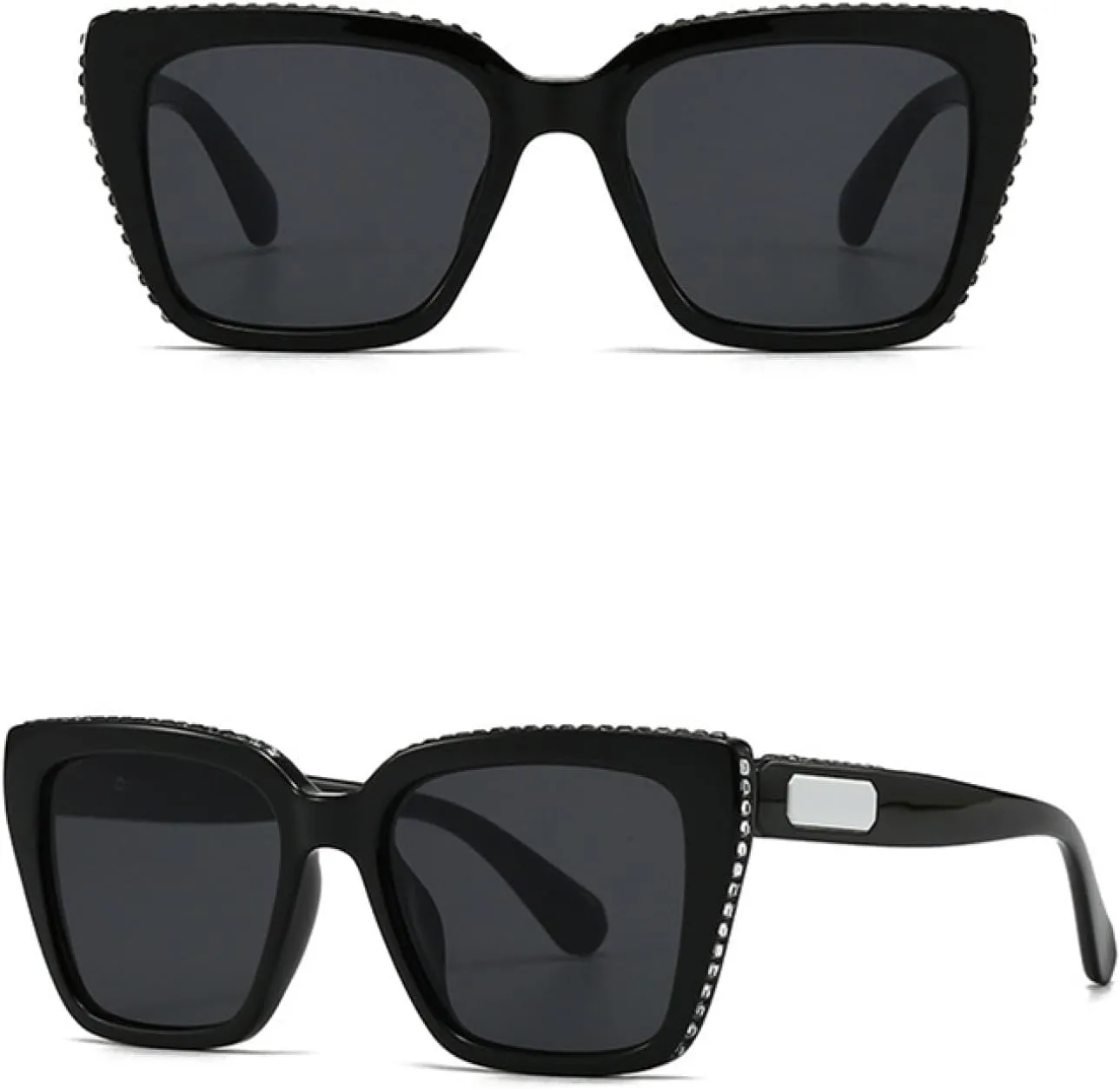 Luxury Diamond Sunglasses Women for Men Fashion Vintage Sun Glasses Popular Punk Uv400 Crystal Shades