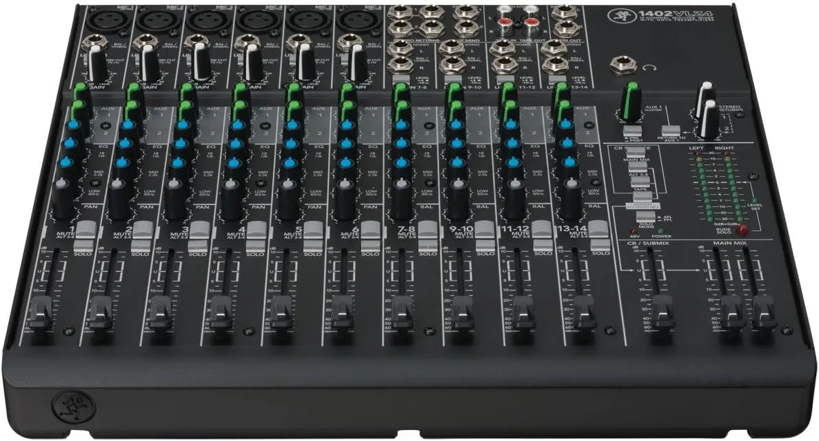 Mackie 1402VLZ4, 14-channel Compact Mixer with High Quality Onyx Preamps
