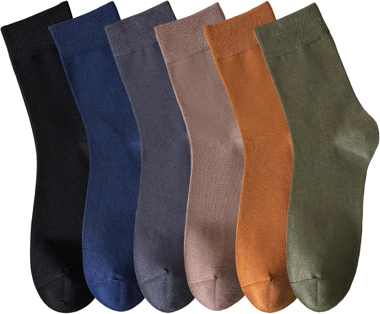 MAGIARTE Mens Dress Socks Combed Anti-pilling Cotton Calf Length Moisture Wicking odor Control Casual Crew Socks for Men