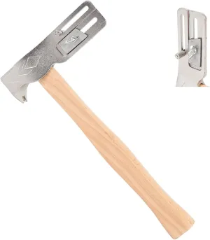 Magnetic Roofing Hammer,Anti Slip Handle Roofing Hatchet, Ergonomic Portable Shingler Hammers,Multifunctional Nail Puller,for Installing Roofing Nails Felt Hats