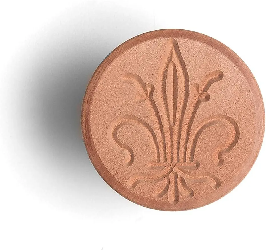 MARCATO Made in Italy Corzetto Lily Wood Pasta Stamp