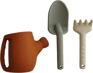 Marlowe & Co Silicone Gardening Set, Garden Tools and Beach Toys for Children (Terracotta)