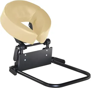 Master Massage Home Use Sleeping Mattress Top Massage Kit-Adjustable Headrest Face Pillow Cradle & Face Cushion Support Bracket, Head Face Rest Support- Eye Surgery Recovery - Cream