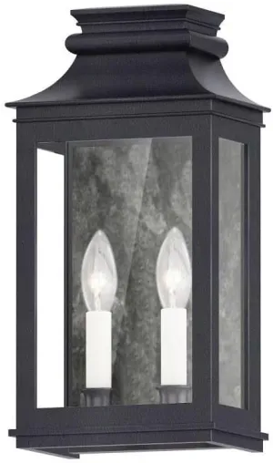 Maxim Savannah VX - 2 Light Outdoor Wall Mount-15.25 Inches Tall and 7.75 Inches Wide-Black Oxide Finish