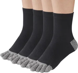 Meaiguo Toe Socks No Show Running Five Finger Socks for Men Women(3 Pairs/4 Pairs)