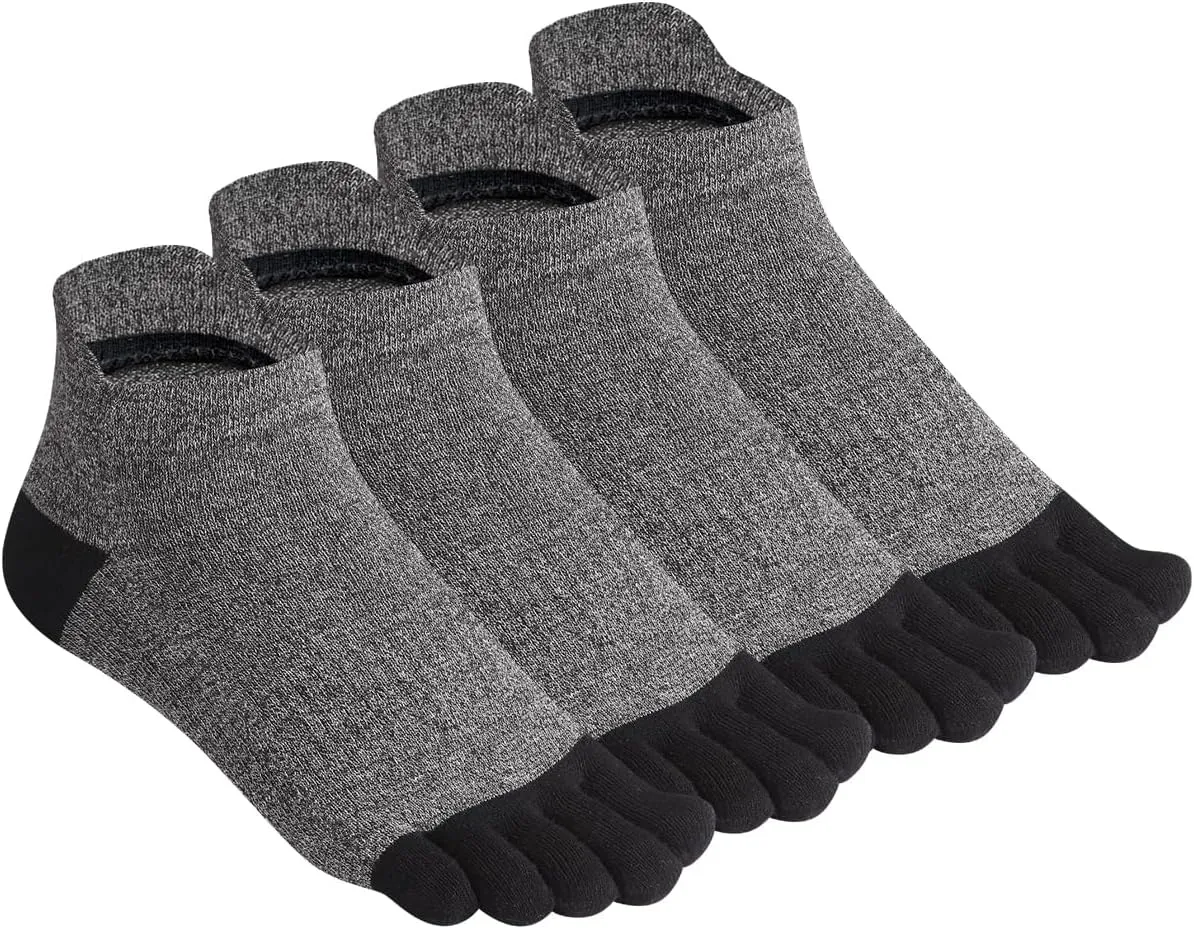 Meaiguo Toe Socks No Show Running Five Finger Socks for Men Women(3 Pairs/4 Pairs)