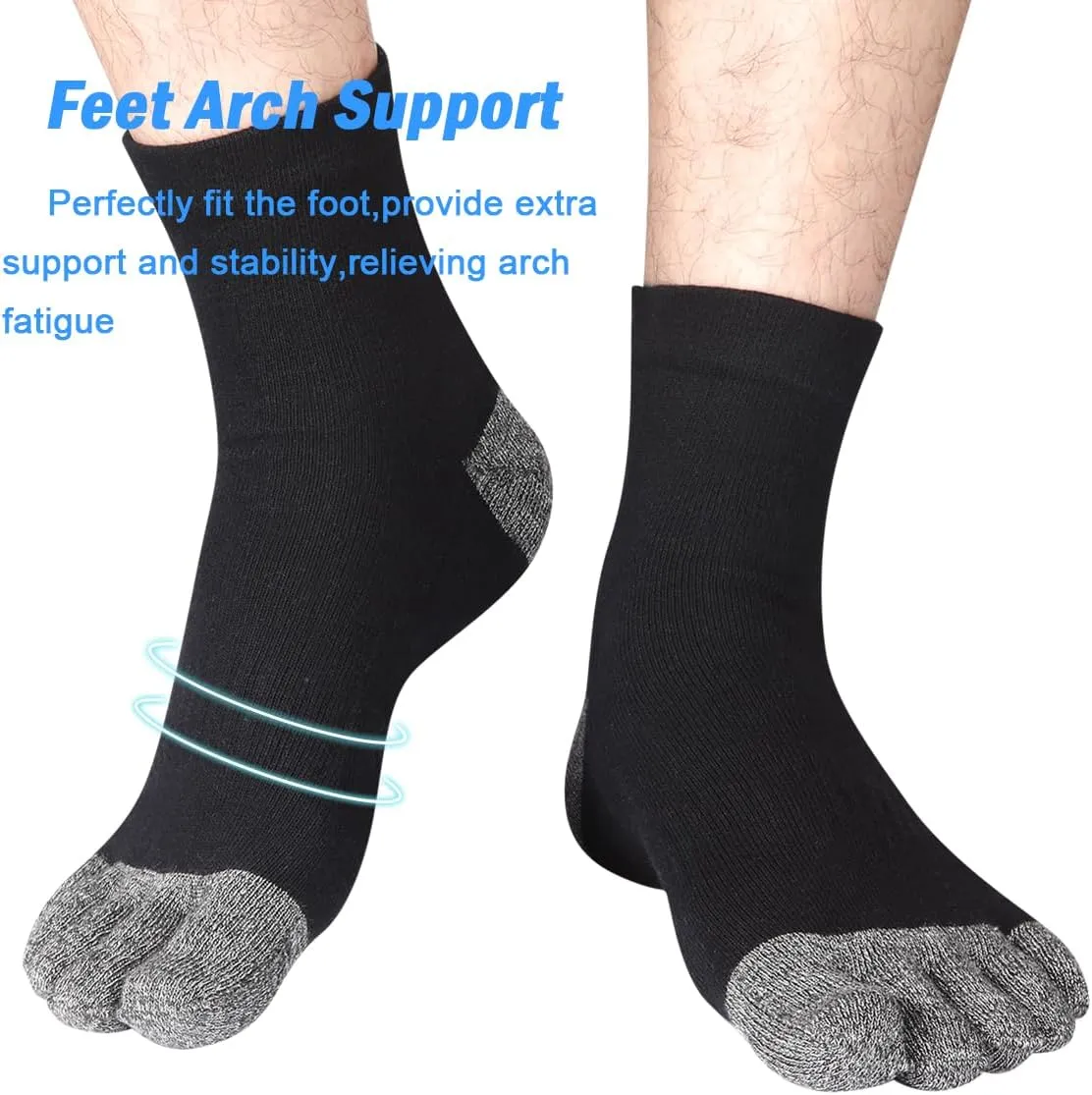 Meaiguo Toe Socks No Show Running Five Finger Socks for Men Women(3 Pairs/4 Pairs)