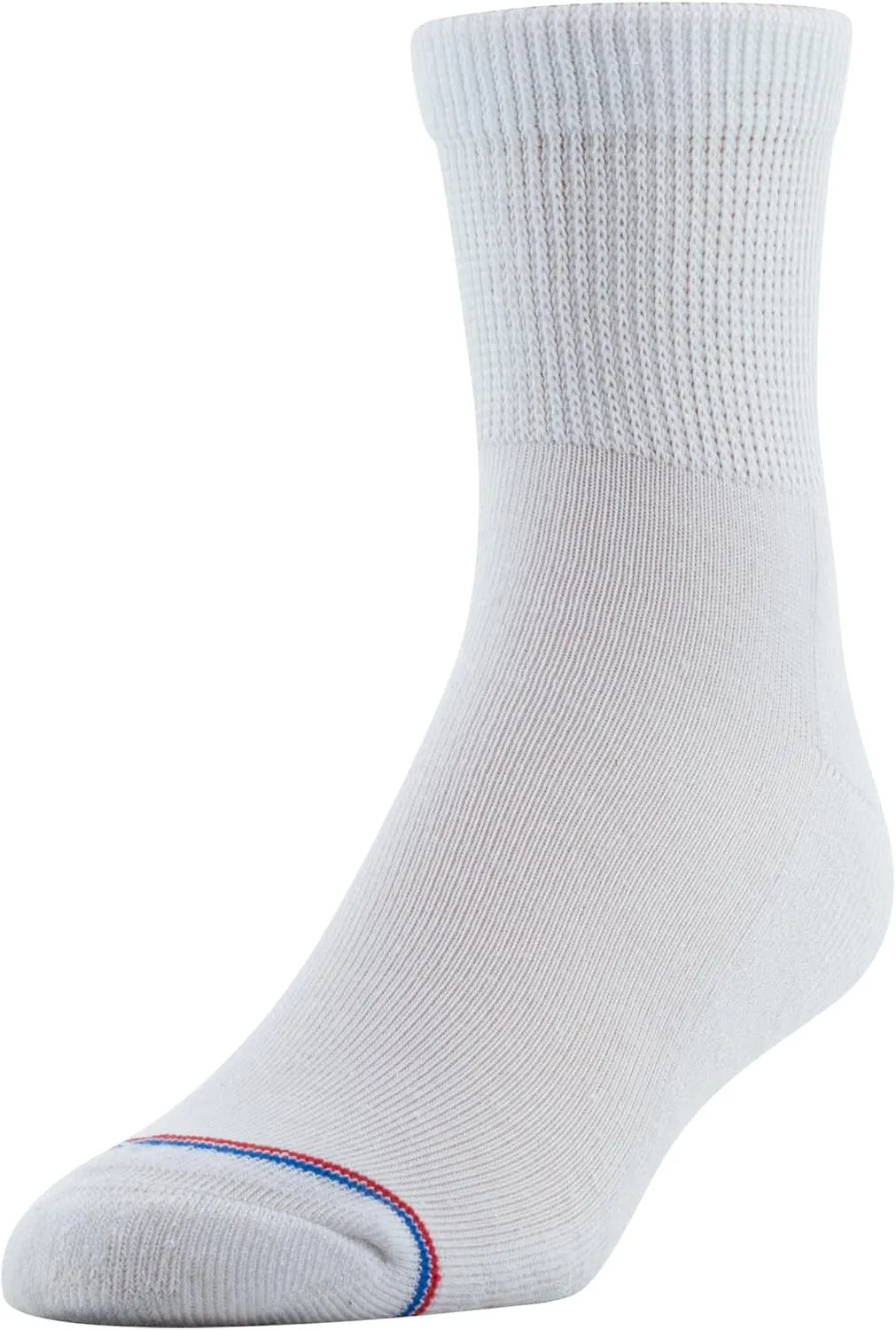 MediPeds Adult Quarter Socks With Non-Binding Top and Cushion, Multipairs