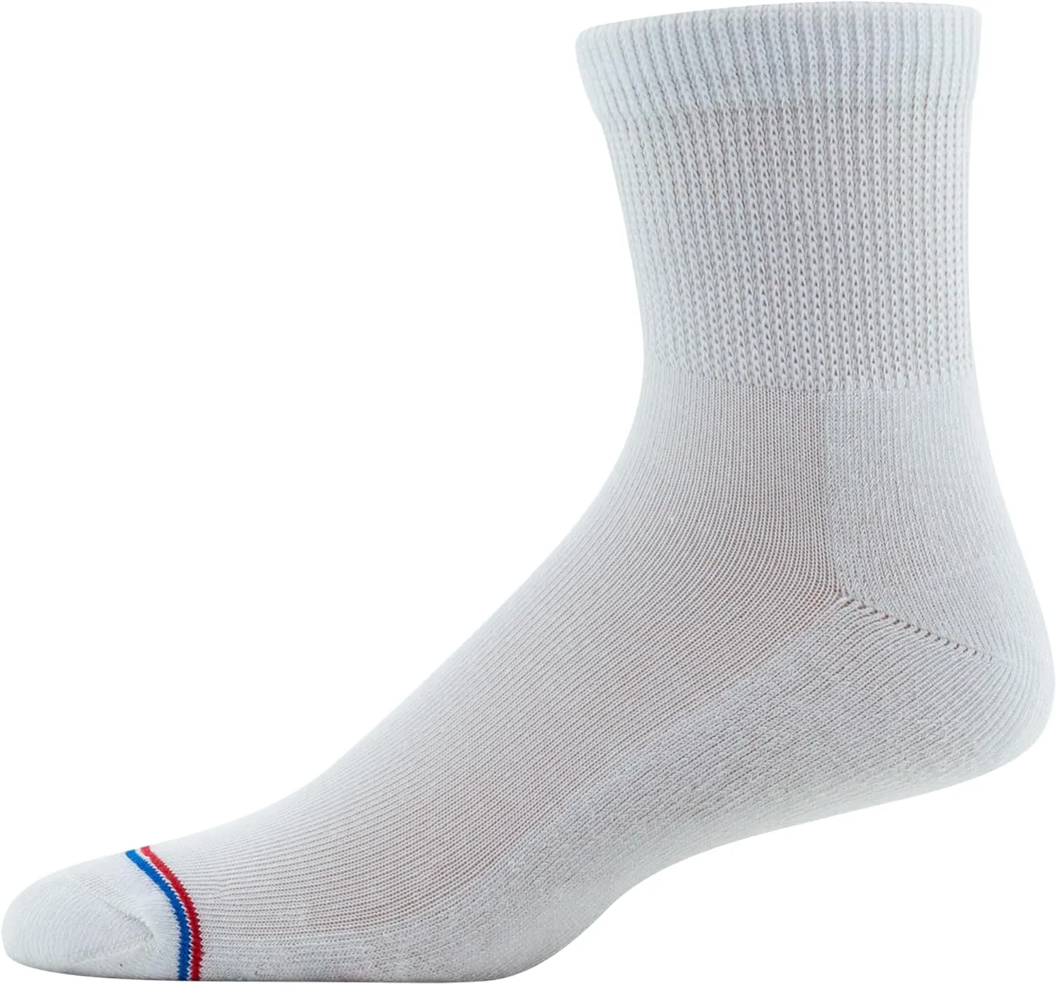 MediPeds Adult Quarter Socks With Non-Binding Top and Cushion, Multipairs
