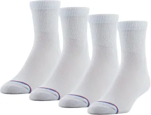 MediPeds Adult Quarter Socks With Non-Binding Top and Cushion, Multipairs
