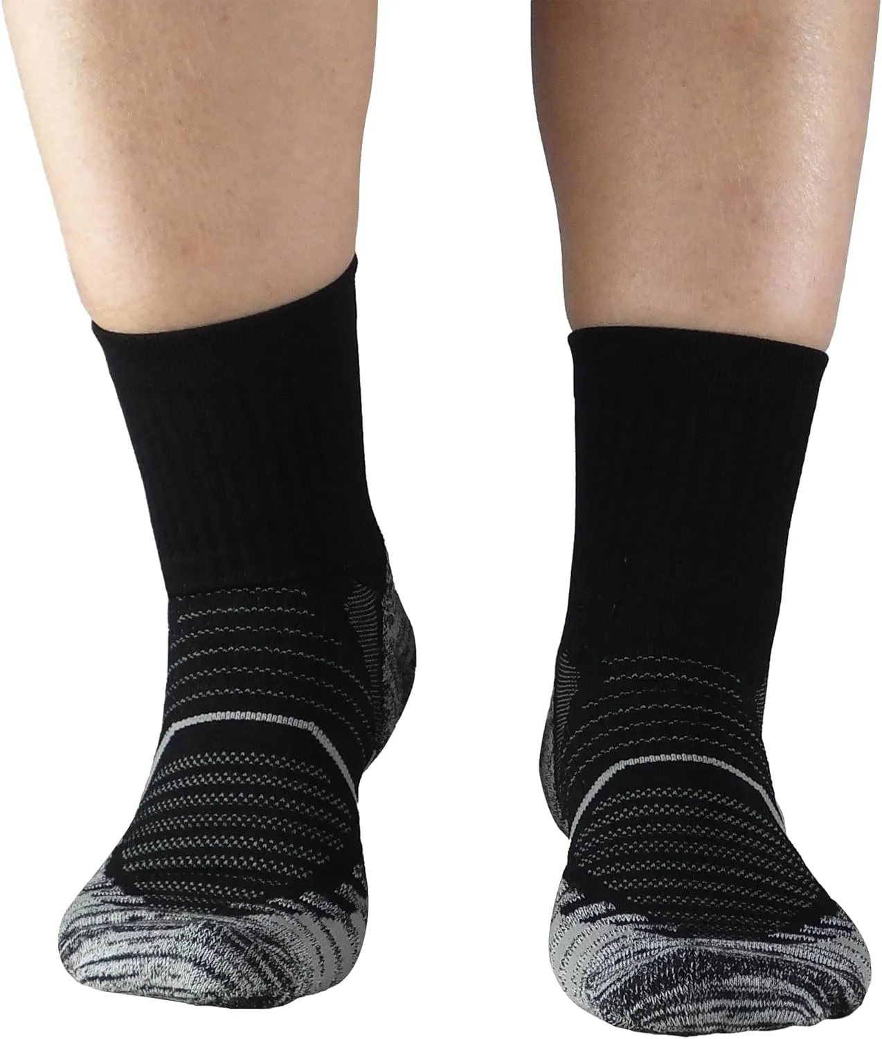 Men's and Women's Anti Blister Odor Control Cushioned Ankle Low Cut/Quarter Crew Athletic Running and Cycling Socks