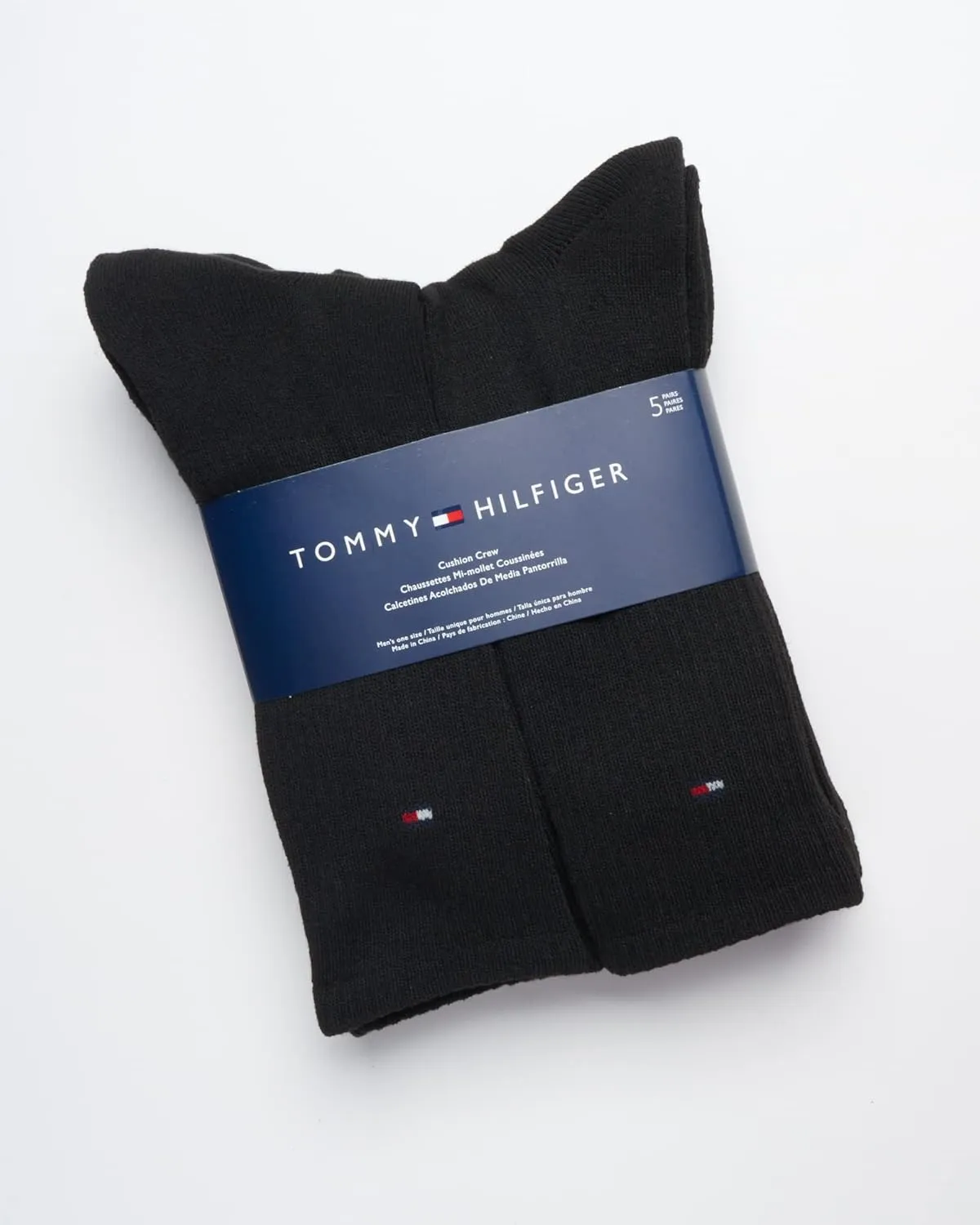 Men's Crew Socks - 5 Pack Performance Stretch Cushion Crew Socks - Athletic Socks for Men (Shoe Size: 7-12)