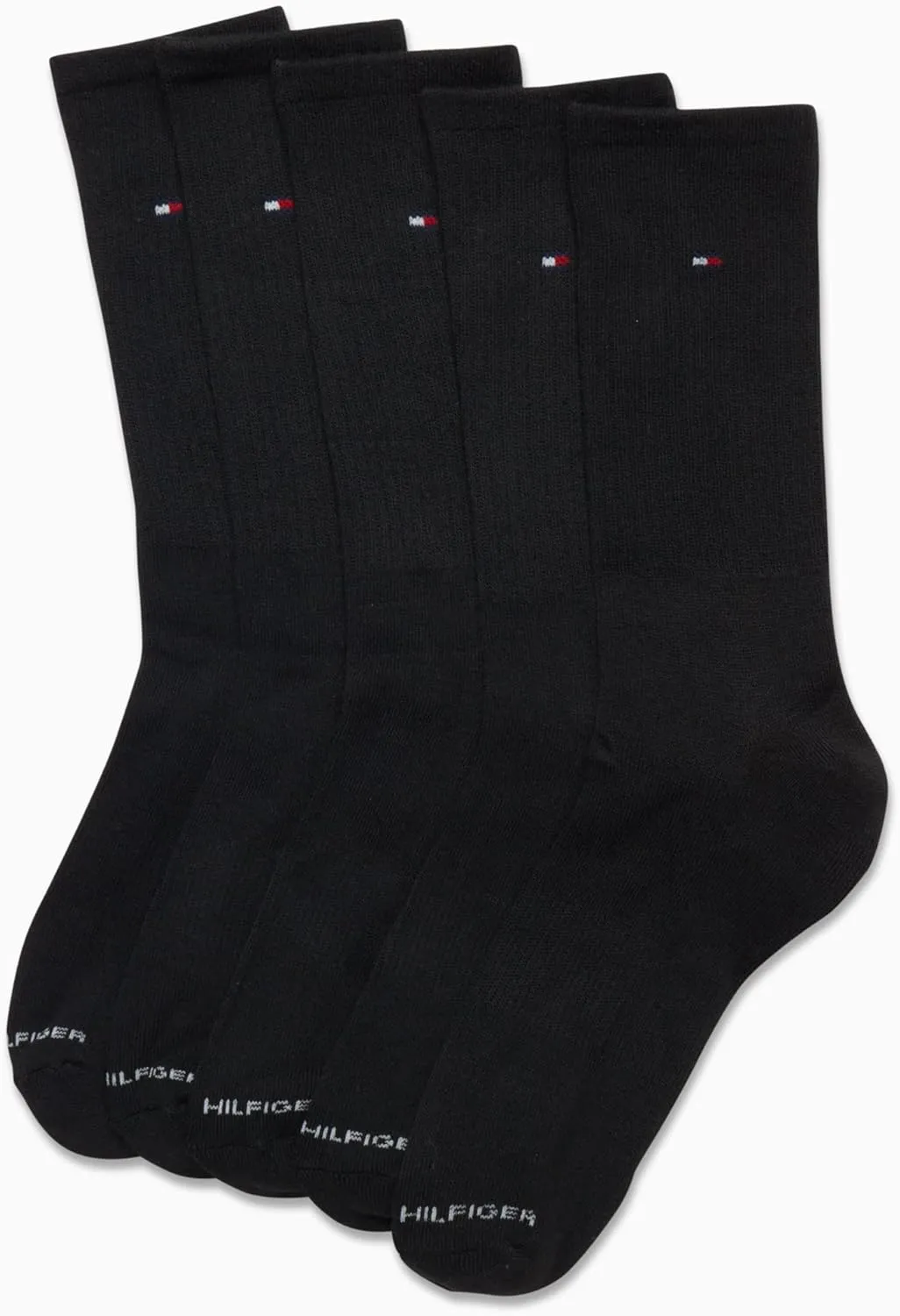 Men's Crew Socks - 5 Pack Performance Stretch Cushion Crew Socks - Athletic Socks for Men (Shoe Size: 7-12)
