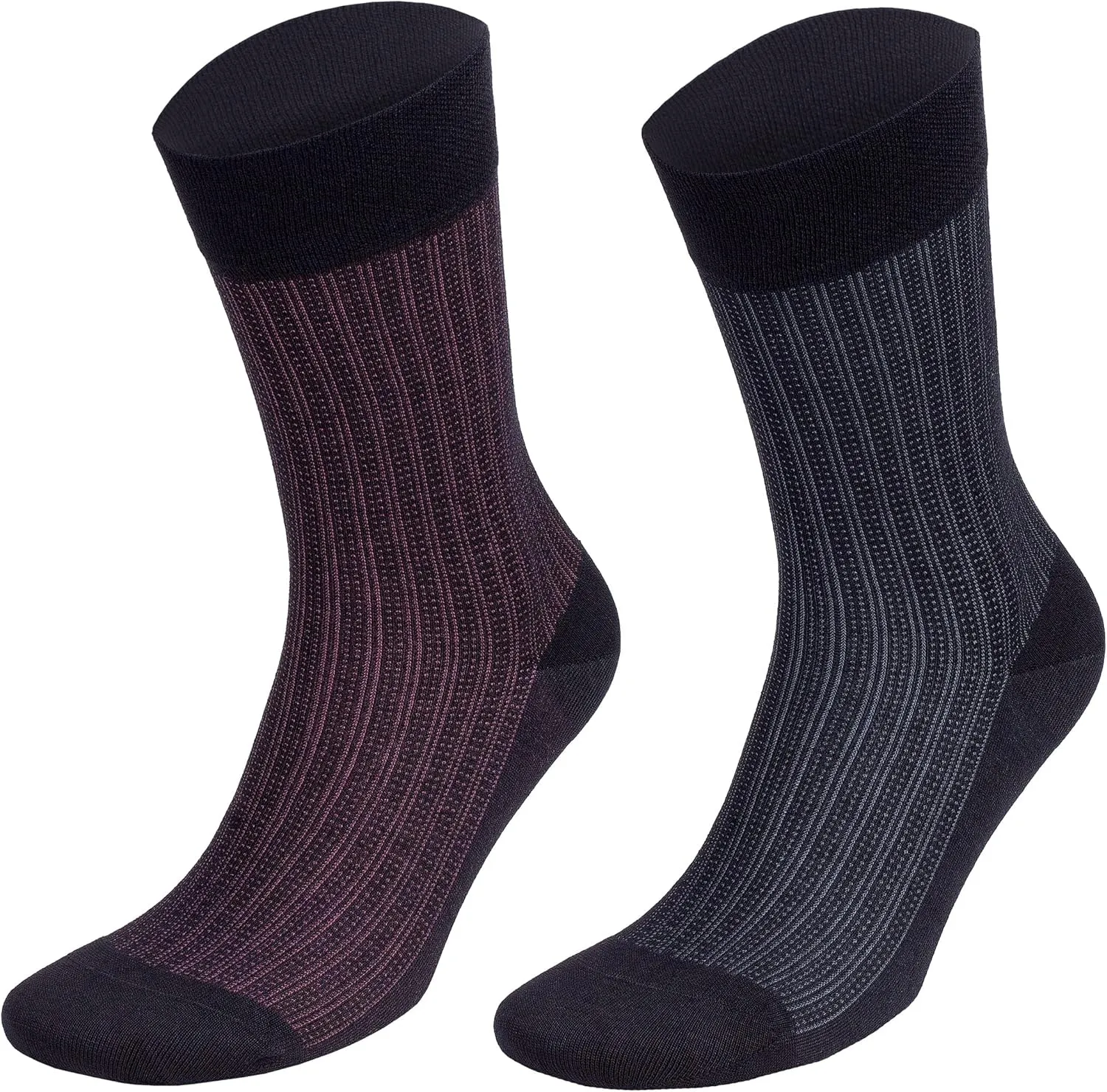 Men’s Lightweight Dress and Trouser Socks – Rayon Made From Bamboo, Odor Free & Breathable(3 or 8 pairs   Gift box)