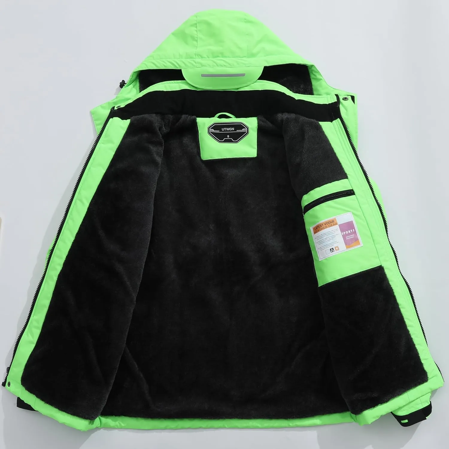 Men's Ski Jacket Winter Warm Snow Coat Waterproof Windbreaker Hooded Work Outerwear Snowboarding Jackets